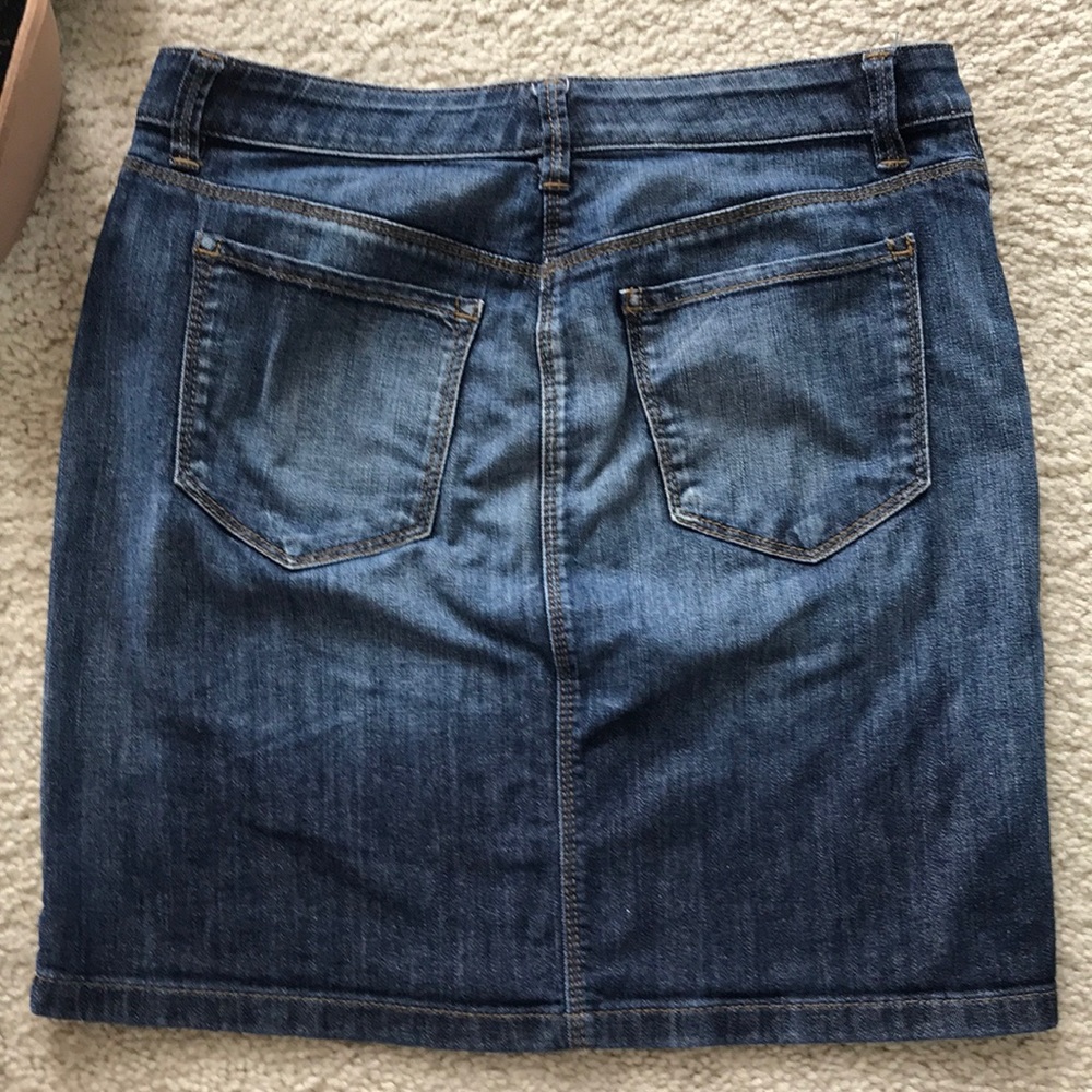 Ann Taylor Modern Fit Denim Skirt - Picture 4 of 4